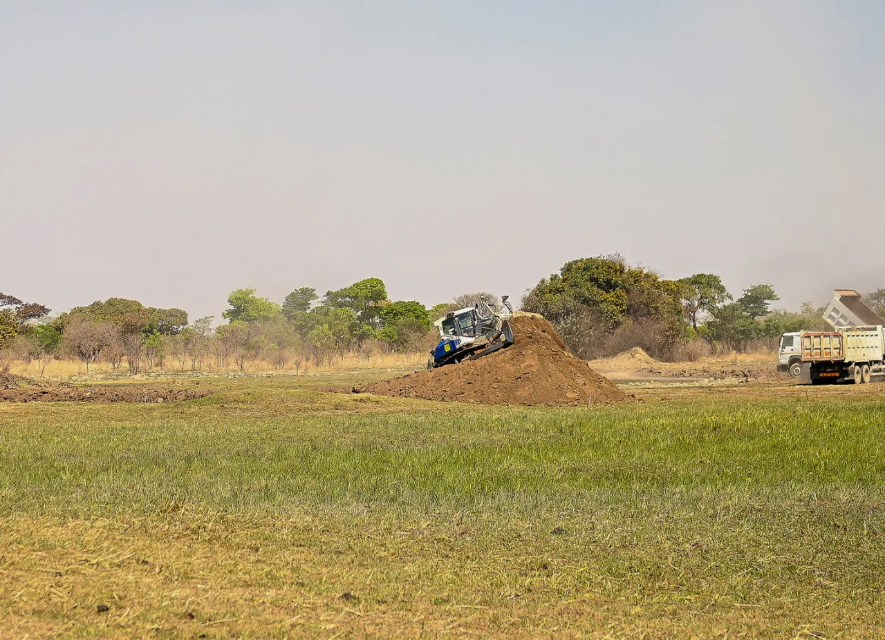 Earthworks under way on the Phase One site