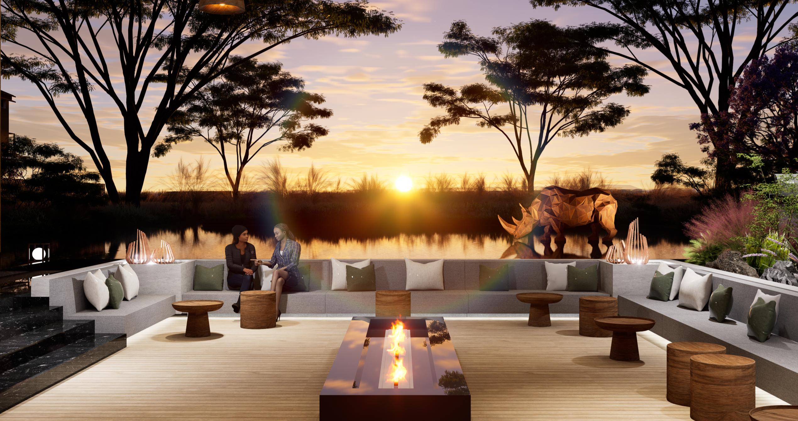 Lounge at sunset