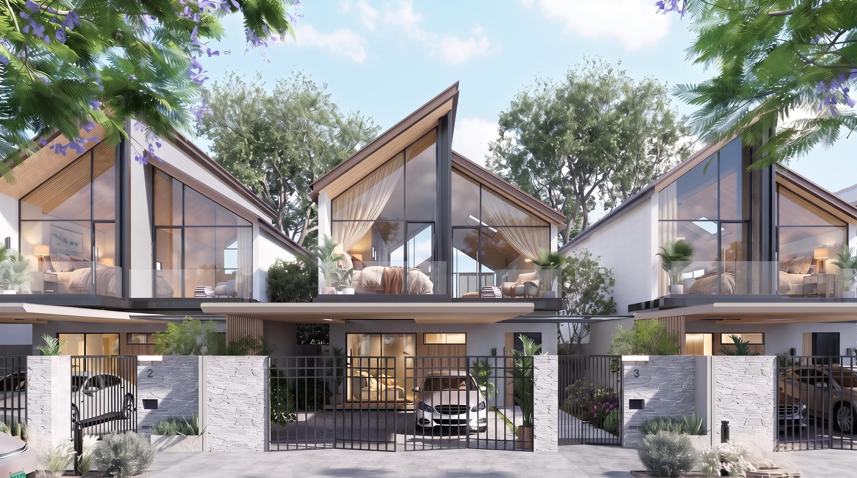 Townhouse street frontage